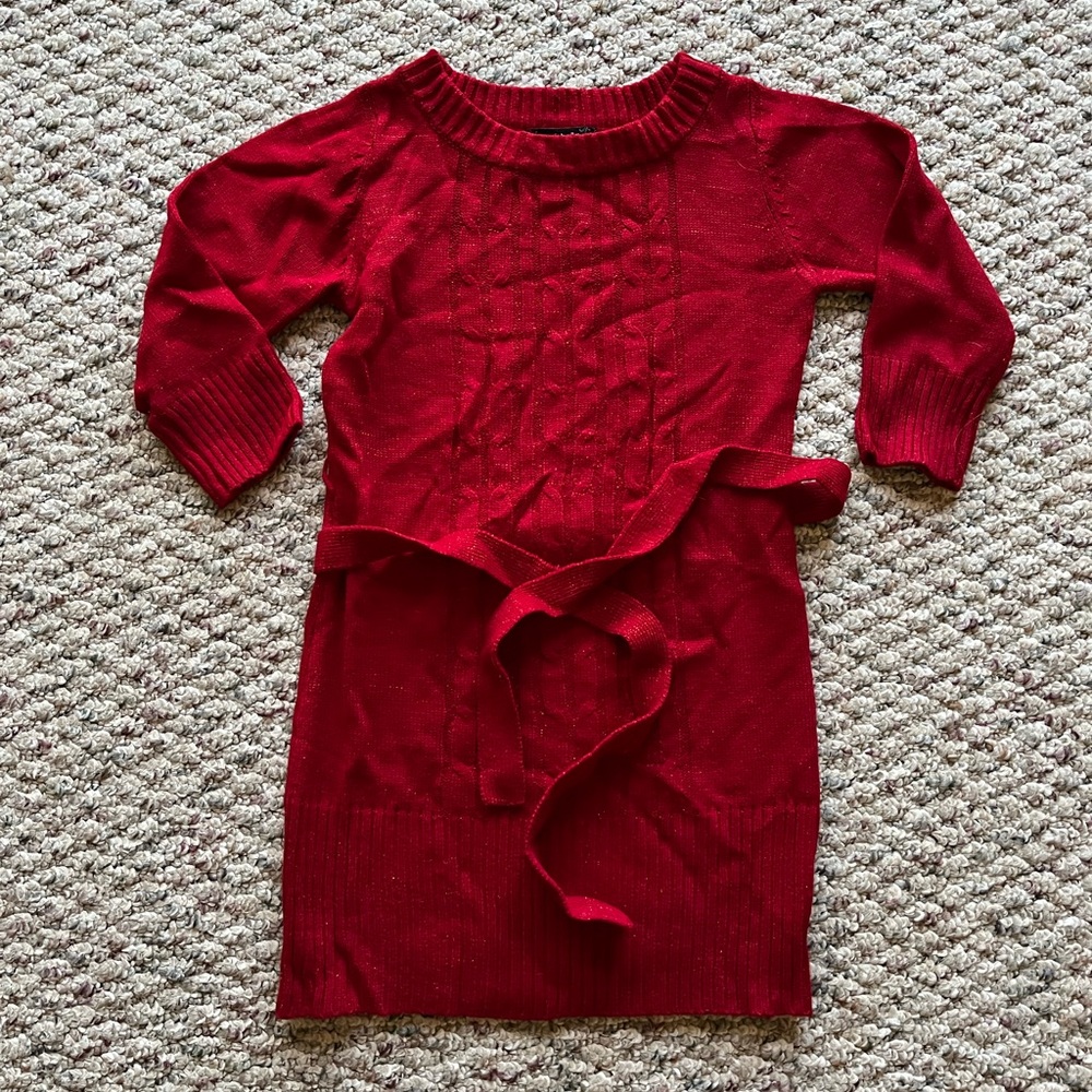 MyMichelle Red Sweater Dress